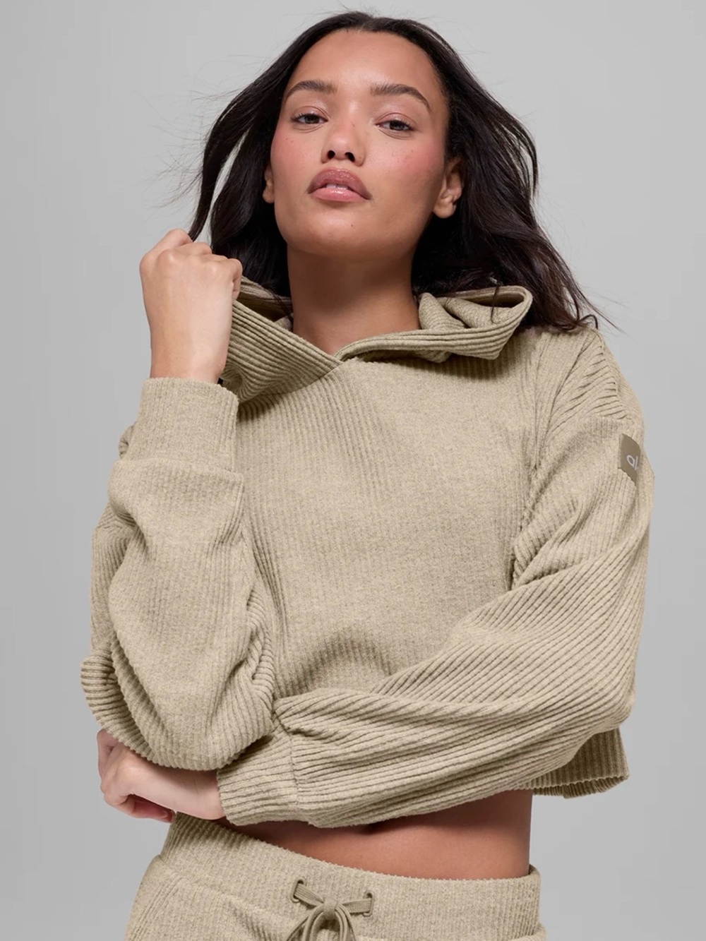 Alo Yoga Muse Hoodie Gravel Heather